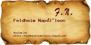 Feldheim Napóleon névjegykártya